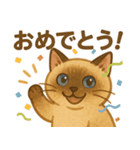 たぬきシャム猫びより（個別スタンプ：6）