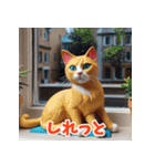 コロコロ表情変わる粘土ねこ（個別スタンプ：35）