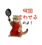 口うるさい優しいおばちゃんネコ（個別スタンプ：17）