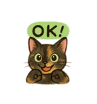 tortoiseshell cats:さび猫スタンプ1（個別スタンプ：9）