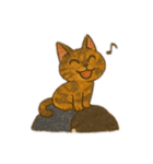 tortoiseshell cats:さび猫スタンプ1（個別スタンプ：34）