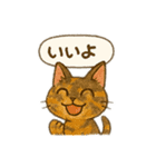 tortoiseshell cats:さび猫スタンプ1（個別スタンプ：35）