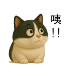 3D牛柄キャットスタンプ（個別スタンプ：5）