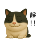 3D牛柄キャットスタンプ（個別スタンプ：17）