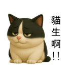 3D牛柄キャットスタンプ（個別スタンプ：21）