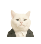 意味深な猫（個別スタンプ：32）