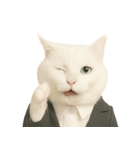 意味深な猫（個別スタンプ：35）