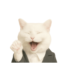意味深な猫（個別スタンプ：37）