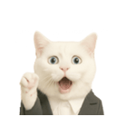 意味深な猫（個別スタンプ：40）