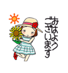 ひま子ちゃん675大人女子夏が来るスタンプ（個別スタンプ：1）