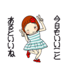 ひま子ちゃん675大人女子夏が来るスタンプ（個別スタンプ：4）