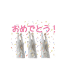 白猫 小梅ちゃん（個別スタンプ：18）