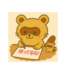おつかれたぬき、そっと届けます。（個別スタンプ：34）