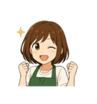 癒しのカフェ店員お姉さん2(シンプル)（個別スタンプ：8）
