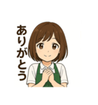 癒しのカフェ店員お姉さん2(シンプル)（個別スタンプ：14）