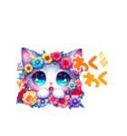 開花系にゃんこ（個別スタンプ：6）