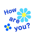 お花の花美英語バージョン（個別スタンプ：1）