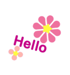 お花の花美英語バージョン（個別スタンプ：3）