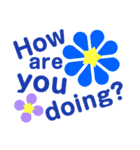 お花の花美英語バージョン（個別スタンプ：7）