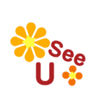 お花の花美英語バージョン（個別スタンプ：15）