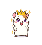 王様ハムスターのごきげんスタンプ（個別スタンプ：12）