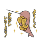 千金を小脇に抱えたイッカクスタンプ2（個別スタンプ：24）