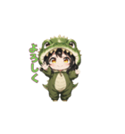 もふもふワニちゃん（個別スタンプ：1）