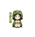 もふもふワニちゃん（個別スタンプ：3）