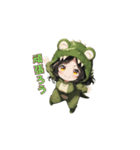 もふもふワニちゃん（個別スタンプ：5）