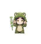 もふもふワニちゃん（個別スタンプ：10）
