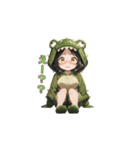 もふもふワニちゃん（個別スタンプ：11）