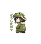もふもふワニちゃん（個別スタンプ：15）