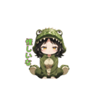 もふもふワニちゃん（個別スタンプ：16）