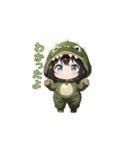 もふもふワニちゃん（個別スタンプ：18）