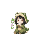 もふもふワニちゃん（個別スタンプ：19）