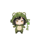 もふもふワニちゃん（個別スタンプ：25）