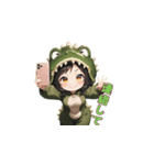 もふもふワニちゃん（個別スタンプ：27）