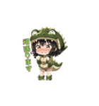 もふもふワニちゃん（個別スタンプ：34）