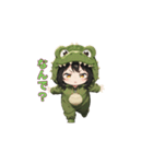 もふもふワニちゃん（個別スタンプ：35）