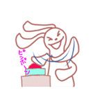 白黒パンダとウサギ（個別スタンプ：12）