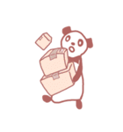 白黒パンダとウサギ（個別スタンプ：13）