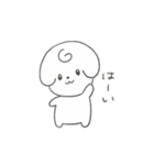 日常のしろいぬ（個別スタンプ：3）