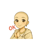 キュートなお坊さん（個別スタンプ：1）