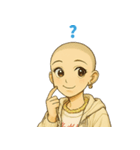 キュートなお坊さん（個別スタンプ：14）