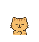シンプル茶トラねこ（個別スタンプ：8）