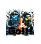 鉄道VSライダー（個別スタンプ：2）