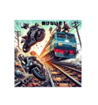 鉄道VSライダー（個別スタンプ：5）