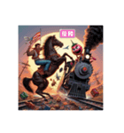 鉄道VSライダー（個別スタンプ：8）