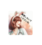 【敬語】うさ耳女子(春)（個別スタンプ：20）