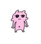 ピンクのニョ（個別スタンプ：1）